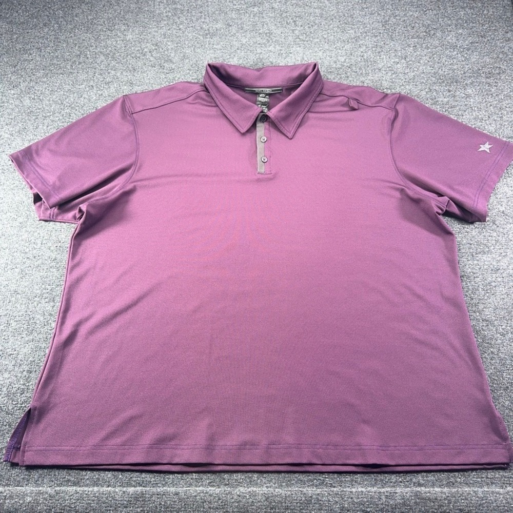 Noel Asmar Mens 3XL Purple Performance Polo Star Logo Equestrian